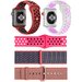 Set 5 Curele iUni compatibile cu Apple Watch 1/2/3/4/5/6/7, 42mm, Alb/Mov, Rosu/Negru, Roz, Gri/Roz,